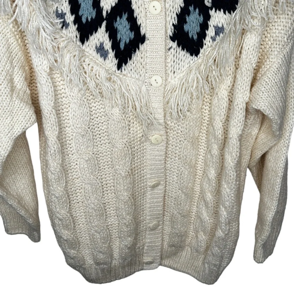 Vintage Backroad‎ Blues Cardigan Sweater